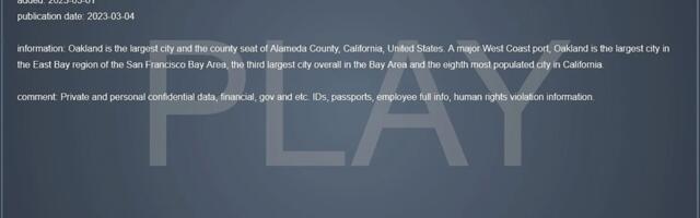 Oakland hit with class-action lawsuit over ransomware attack
