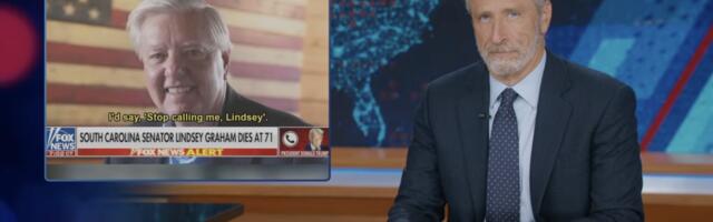 Jon Stewart breaks down Trumps confusing reaction to Lindsey Grahams death
