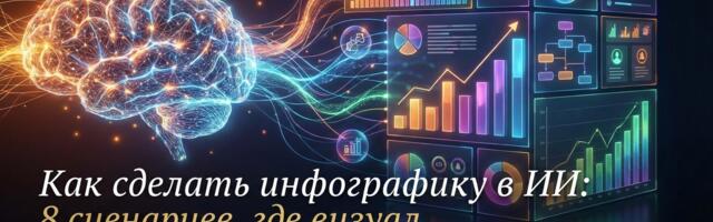Как сделать инфографику в ИИ: 8 сценариев, где визуал работает лучше текста