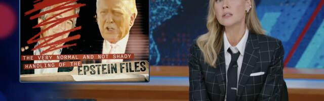 The Daily Show reacts to missing Epstein files on Trump