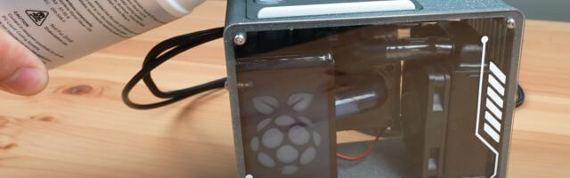 Custom Raspberry Pi 5 case rebuilds Pi 5 open loop into the hyper-compact case with the loop still intact — system stays below 43ºC at max load
