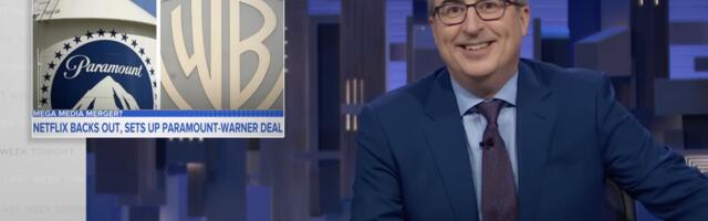 John Oliver has a blunt response to Paramount buying Warner Bros.