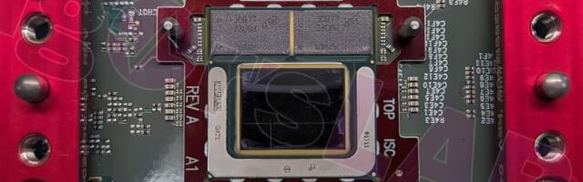 Intel's Lunar Lake MX mobile processor pictured, with LPDDR5X memory on board