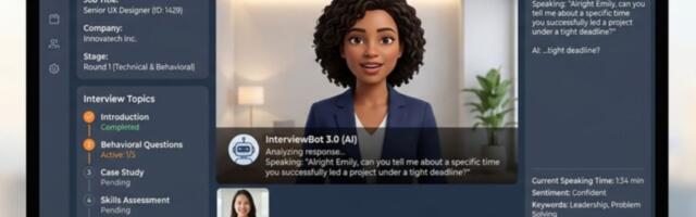 The face on an AI interviewer may matter as much as the decision it makes