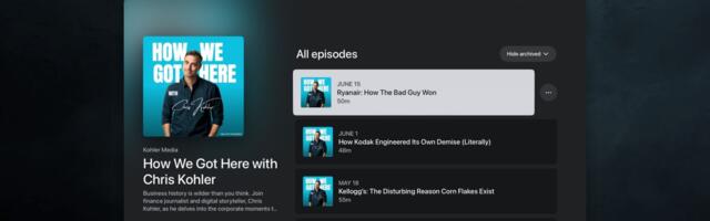 Pocket Casts Now Available on Apple TV
