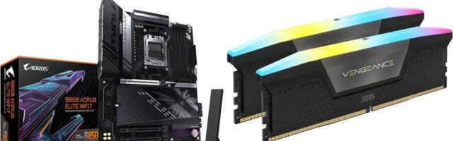 This Corsair RAM and Gigabyte AM5 motherboard bundle is just $67 more than buying the RAM alone – 32GB of RAM and B850 Aorus Elite Wifi 7 shaves $133 off buying separately