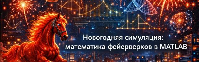 «Новогодняя симуляция: математика фейерверков в MATLAB»