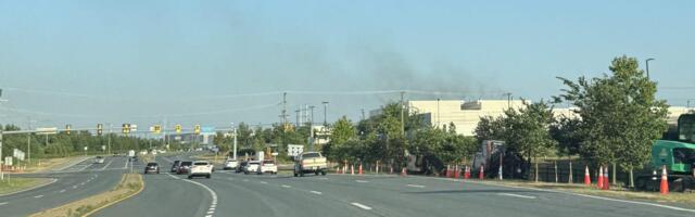 Dark smoke rose above a Virginia data center as a heat wave pushed the power grid close to its limits