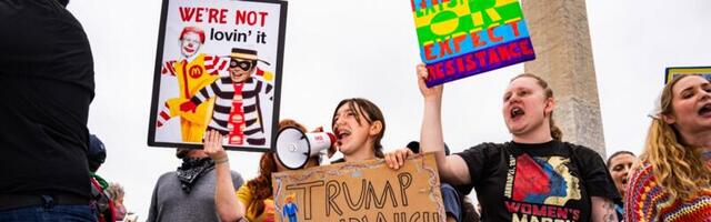 ‘Hands Off’: Protesters deliver a sweeping message to Trump and Musk at a DC rally