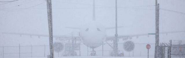 Over half of flights have been canceled in Washington, DC as Storm Blair brings heavy snowfall