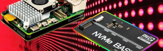 Faster, cheaper storage is heading to the Raspberry Pi 5 with Pimoroni's NVMe Base