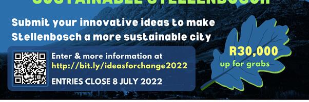 Applications open for 3rd annual Stellenbosch #IdeasForChange Challenge