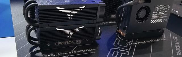 Teamgroup shows off SSD cooling including a 120mm radiator — seems a bit overkill for 12W M.2 SSDs