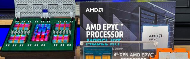 AMD has a limited edition 4th Generation EPYC Lego model kit, complete with die shot