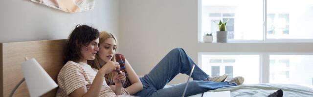 My son brought home his college girlfriend for a week. We had to set ground rules, but yes, they slept in the same room.