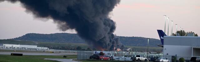 A UPS plane crashed near the Louisville airport