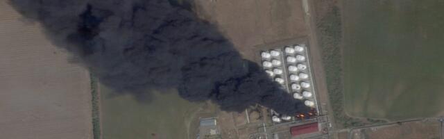 Ukraine's elite Alpha group hit Russian ammo and oil with deep-strike drones, sparking explosions and fires, security official says