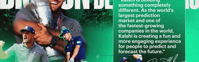Bryson DeChambeau has signed a partnership with Kalshi