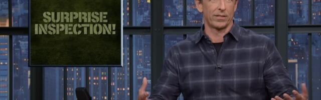 Seth Meyers roasts his own comedy writers with a surprise inspection of their jokes