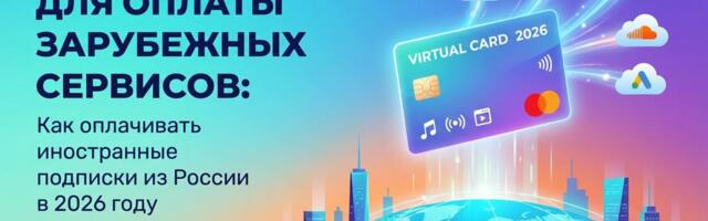 Виртуальная карта для оплаты зарубежных сервисов: Как оплачивать иностранные подписки из России в 2026 году