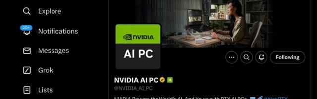 Nvidia sets up new social media channel to showcase AI applications for RTX PCs, intensifying speculation around a looming gaming CPU launch