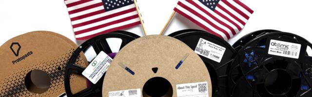 American 3D Printer filament companies raise the flag, not the price