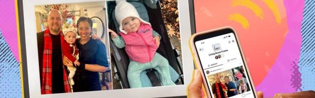 This smart frame lets me upload toddler photos on the go. My whole family bought one