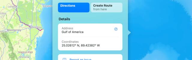 Apple Maps now shows the Gulf of America