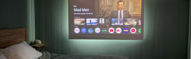 What I learned after using a Google TV projector in my bedroom for 30 days