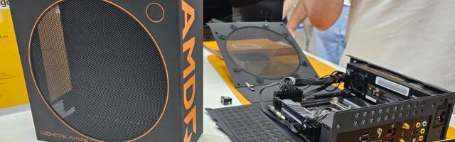 Geometric Future's Model 0 Flamingo is a PC case that folds around your Mini-ITX motherboard