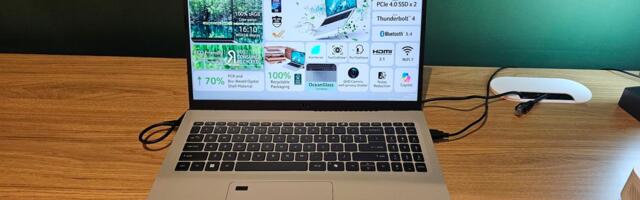 Acer’s eco-friendly Vero 16 laptop is made from oyster shells and recycled plastic