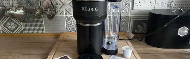 The Keurig K-Crema high-pressure coffee maker produces creamy, smooth brews with speed and ease