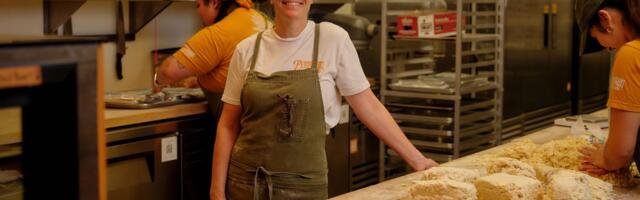 A bakery owner who wakes up at 12:48 am to start prepping croissants says her success comes from social capital and 'radical hospitality'