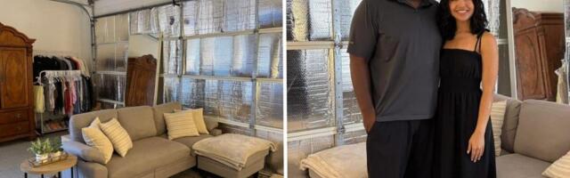 A dad turned his garage into an apartment for his daughter and her fiancé so they could save money