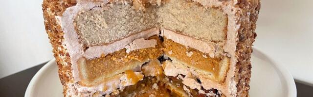 I tried the famous 'PieCaken,' a 6-pound cake stuffed with 3 different pies. It was a huge hit at my Friendsgiving.