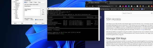 How to use SSH to connect to a Linux terminal on your web hosting service