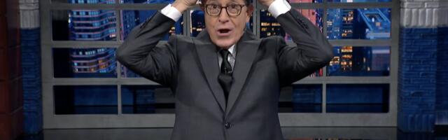 Stephen Colbert roasts South Koreas golden crown for Trump