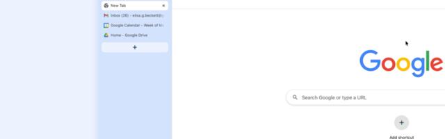 Chrome finally adds support for vertical tabs. 