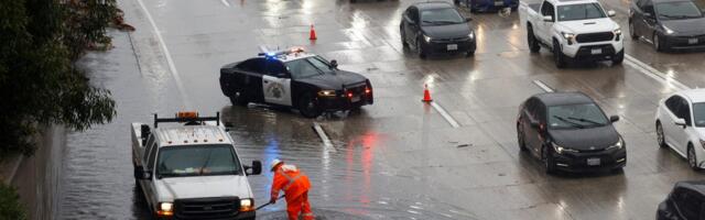 Photos show atmospheric storm damage from torrential rain and wind across California