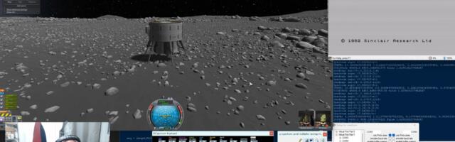 Enthusiast ‘lands’ on the moon using hardware from the 1980s — ZX Spectrum home computer with 3.5 MHz CPU and 48KB of memory power Kerbal space flight