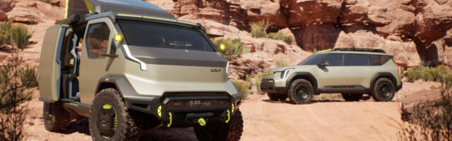 Kia says its new EV camper concept is the “ideal escape pod”