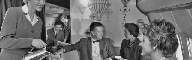 Vintage photos show how flying first class has changed over the past 70 years