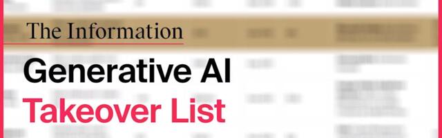 A New AI Startup Takeover List