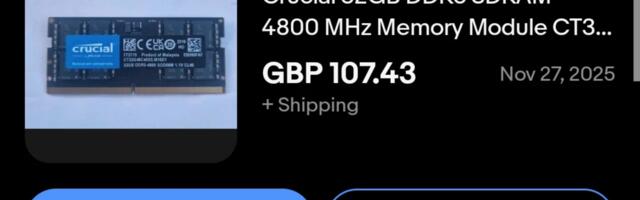 Thieves are starting to steal RAM now that it's as expensive as gold — a memory kit disappears in the snail mail at four in the morning with a bogus signature