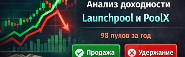 Анализ доходности Launchpool и PoolX на Bitget за год (98 пулов)