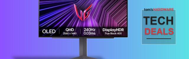 Get a 27" 1440p OLED monitor with a blazing-fast 240 Hz refresh rate for just $499 — LG's 27GS93QE-B is $400 off right now, features 1,300 nits of peak HDR brightness