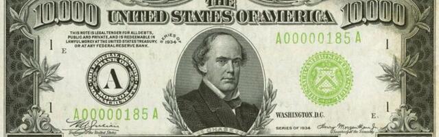 $10,000 Depression-era bill sells for $480,000