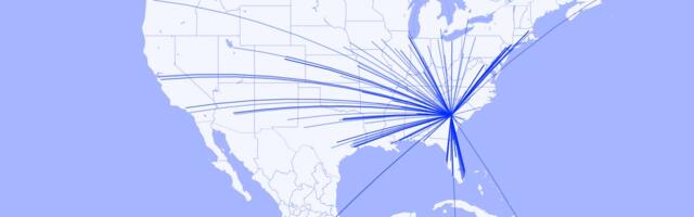 Mapped: 239 private jets left Augusta's normally sleepy airport on the final day of the Masters
