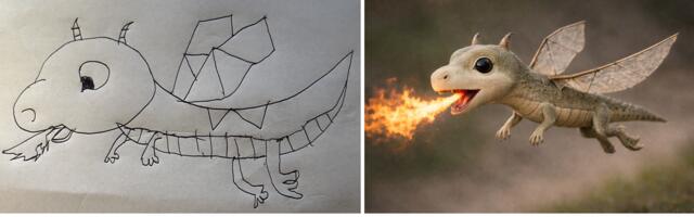 I used ChatGPT to envision my kid’s doodles as real animals, and they looked surprisingly lifelike
