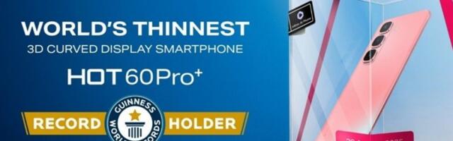 Infinix Hot 60 Pro+ awarded Guinness World Record as the world's thinnest 3D curved display smartphone